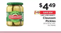 ShopRite Claussen Pickles offer