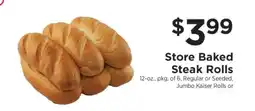 ShopRite Store Baked Steak Rolls offer