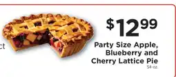 ShopRite Party Size Apple, Blueberry and Cherry Lattice Pie offer