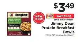 ShopRite Jimmy Dean Protein Breakfast Bowls offer