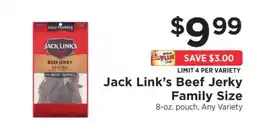 ShopRite Jack Link’s Beef Jerky Family Size offer