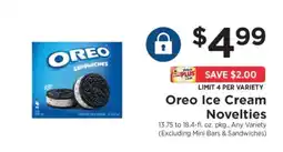 ShopRite Oreo Ice Cream Novelties offer