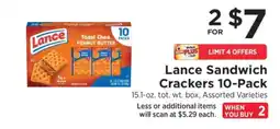 ShopRite Lance Sandwich Crackers 10-Pack offer