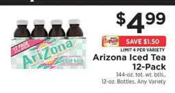 ShopRite Arizona Iced Tea 12-Pack offer
