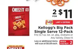 ShopRite Kellogg's Big Pack Single Serve 12-Pack offer
