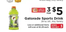 ShopRite Gatorade Sports Drink offer