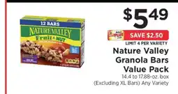 ShopRite Nature Valley Granola Bars Value Pack offer