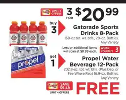 ShopRite Gatorade Sports Drinks 8-Pack offer