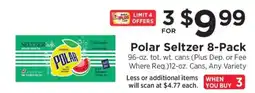 ShopRite Polar Seltzer 8-Pack offer