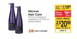 ShopRite Nexxus Hair Care offer