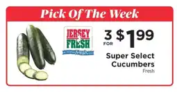 ShopRite Super Select Cucumbers offer