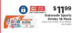 ShopRite Gatorade Sports Drinks 18-Pack offer