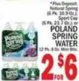 C Town poland Spring Water offer