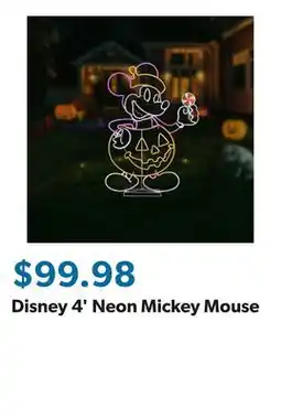Sam's Club Disney 4' Neon Mickey Mouse offer