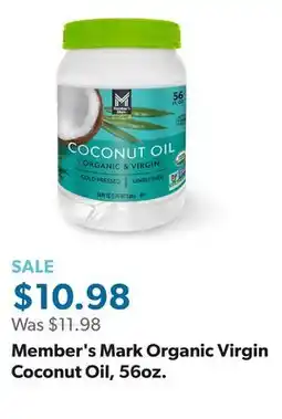 Sam's Club Member's Mark Organic Virgin Coconut Oil, 56oz offer