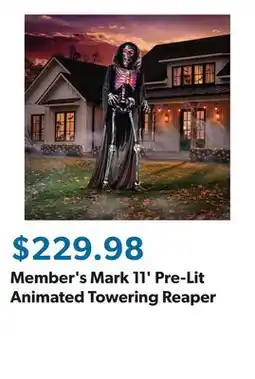 Sam's Club Member's Mark 11' Pre-Lit Animated Towering Reaper offer