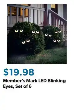 Sam's Club Member's Mark LED Blinking Eyes, Set of 6 offer