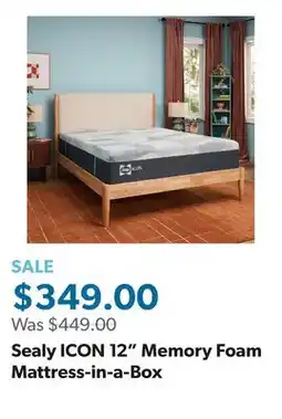 Sam's Club Sealy ICON 12 Memory Foam Mattress-in-a-Box offer