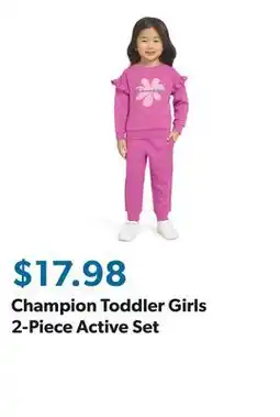 Sam's Club Champion Toddler Girls 2-Piece Active Set offer