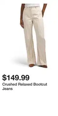TJ Maxx Crushed Relaxed Bootcut Jeans offer