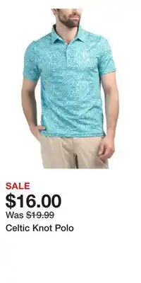 TJ Maxx Celtic Knot Polo offer