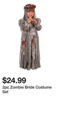 TJ Maxx 2pc Zombie Bride Costume Set offer