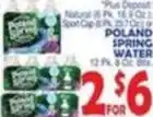 Bravo Supermarkets Poland spring water offer