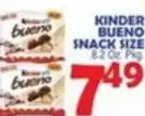 Bravo Supermarkets Kinder bueno snack size offer