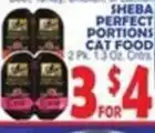 Bravo Supermarkets Sheba perfect portions cat food offer