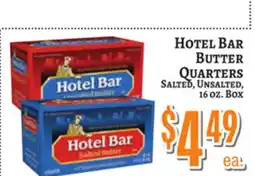 Trade Fair Supermarket HOTEL BAR BUTTER QUARTERS offer