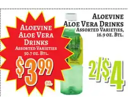 Trade Fair Supermarket ALOEVINE ALOE VERA DRINKS offer
