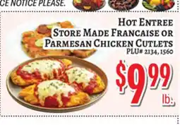 Trade Fair Supermarket STORE MADE FRANCAISE OR PARMESAN CHICKEN CUTLETS offer
