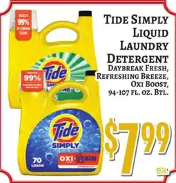 Trade Fair Supermarket Tide Simply Liquid Laundry Detergent offer