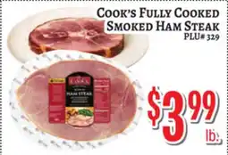 Trade Fair Supermarket COOK'S FULLY COOKED Smoked Ham Steak offer