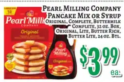 Trade Fair Supermarket PEARL MILLING COMPANY Pancake Mix or Syrup offer