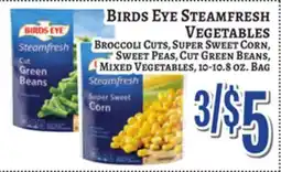 Trade Fair Supermarket BIRDS EYE STEAMFRESH VEGETABLES offer