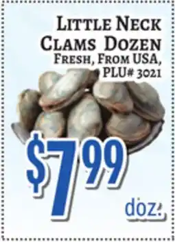 Trade Fair Supermarket LITTLE NECK CLAMS DOZEN offer
