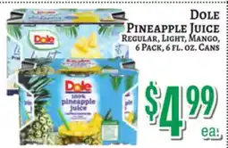 Trade Fair Supermarket DOLE PINEAPPLE JUICE offer