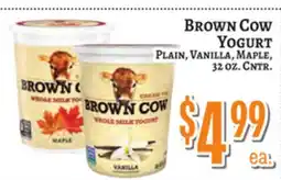 Trade Fair Supermarket Brown Cow Yogurt offer