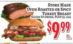 Trade Fair Supermarket STORE MADE OVEN ROASTED OR SPICY TURKEY BREAST offer