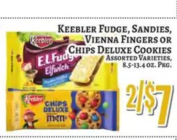 Trade Fair Supermarket KEEBLER FUDGE, SANDIES, VIENNA FINGERS OR CHIPS DELUXE COOKIES offer
