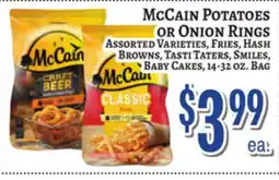 Trade Fair Supermarket McCain POTETOES OR Onion RINGS offer