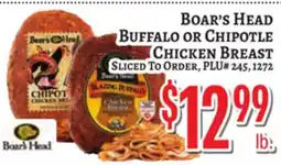 Trade Fair Supermarket Boar's Head Buffalo or Chipotle Chicken Breast offer