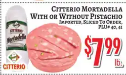 Trade Fair Supermarket Citterio Mortadella With or Without Pistachio offer