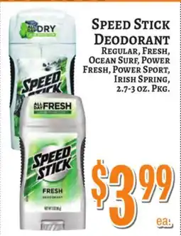 Trade Fair Supermarket SPEED STICK DEODORANT offer