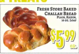 Trade Fair Supermarket FRESH STORE BAKED CHALLAH BREAD offer