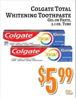 Trade Fair Supermarket COLGATE TOTAL WHITENING TOOTHPASTE offer