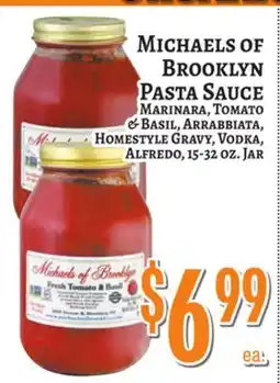 Trade Fair Supermarket MICHAELS OF BROOKLYN PASTA SAUCE offer