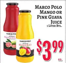 Trade Fair Supermarket MARCO POLO MANGO OR PINK GUAVA JUICE offer