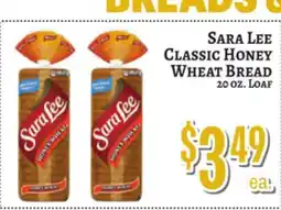 Trade Fair Supermarket Sara Lee Classic Honey Wheat Bread offer